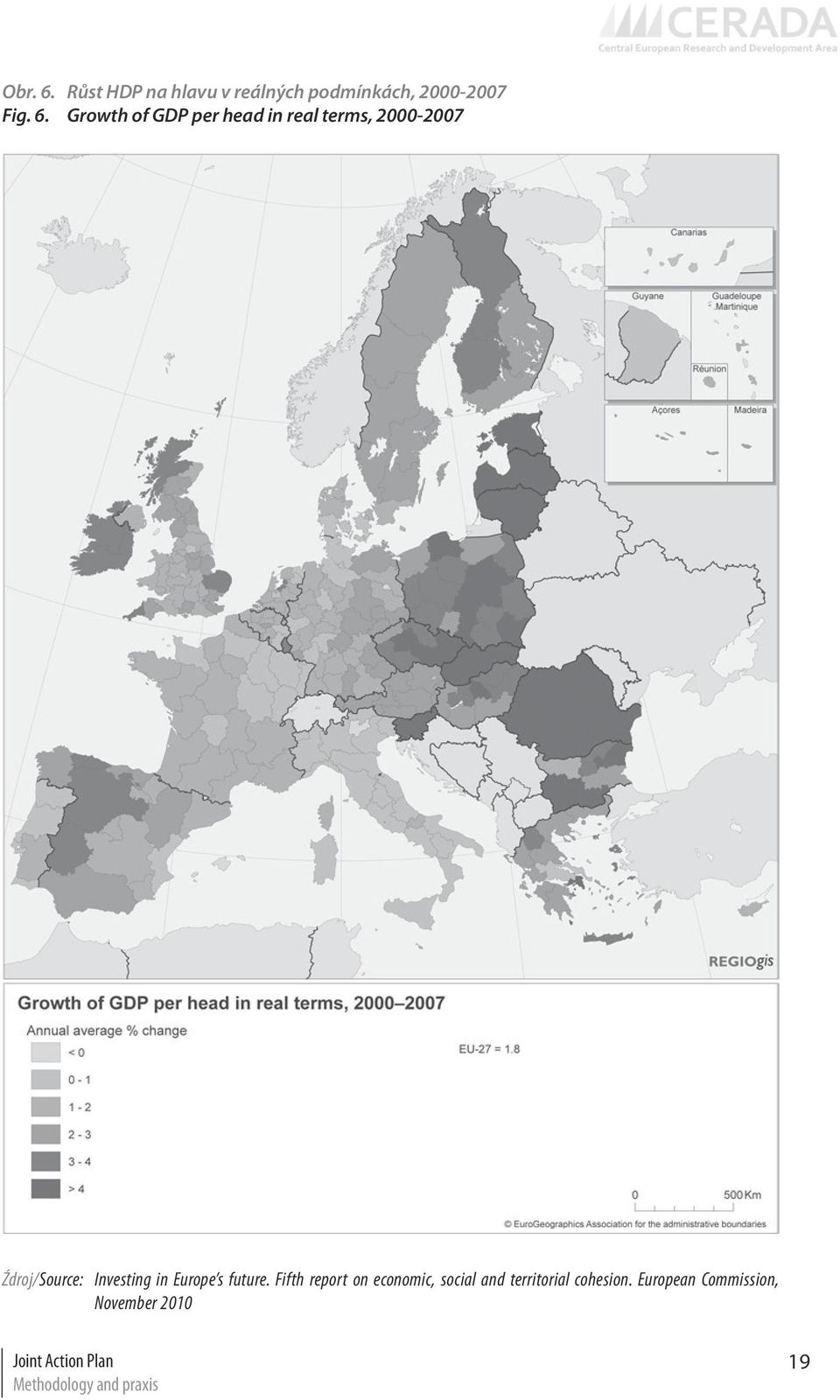 Growth of GDP per head in real terms, 2000-2007 Źdroj/Source: Investing