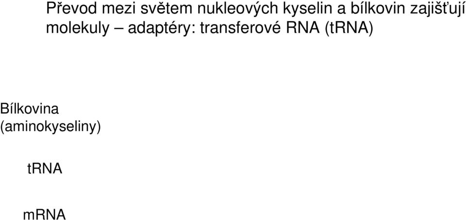 molekuly adaptéry: transferové