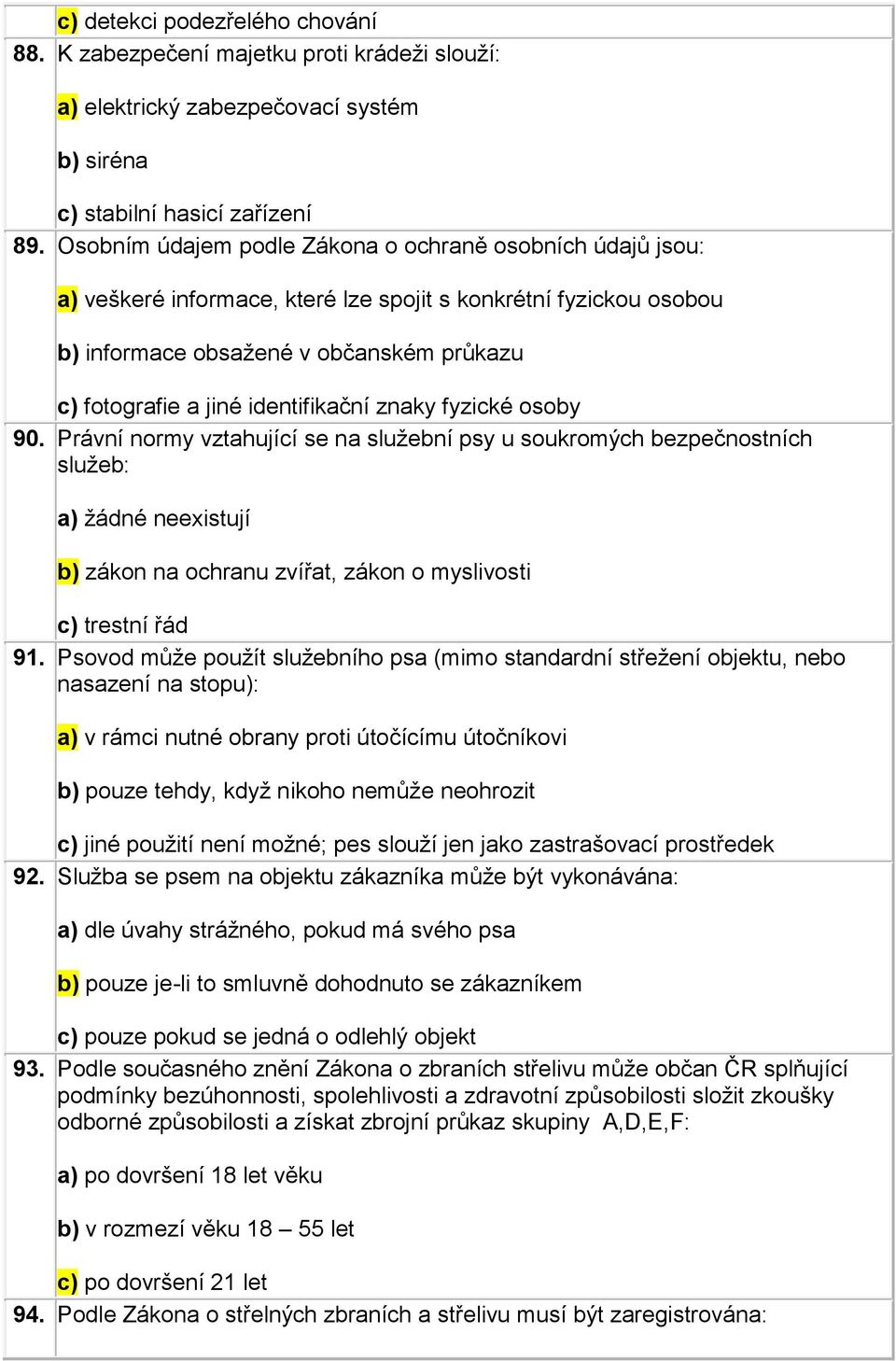 identifikační znaky fyzické osoby 90.