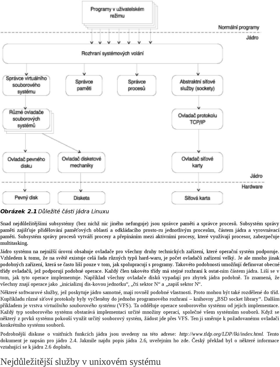 Subsystém správy procesů vytváří procesy a přepínáním mezi aktivními procesy, které využívají procesor, zabezpečuje multitasking.