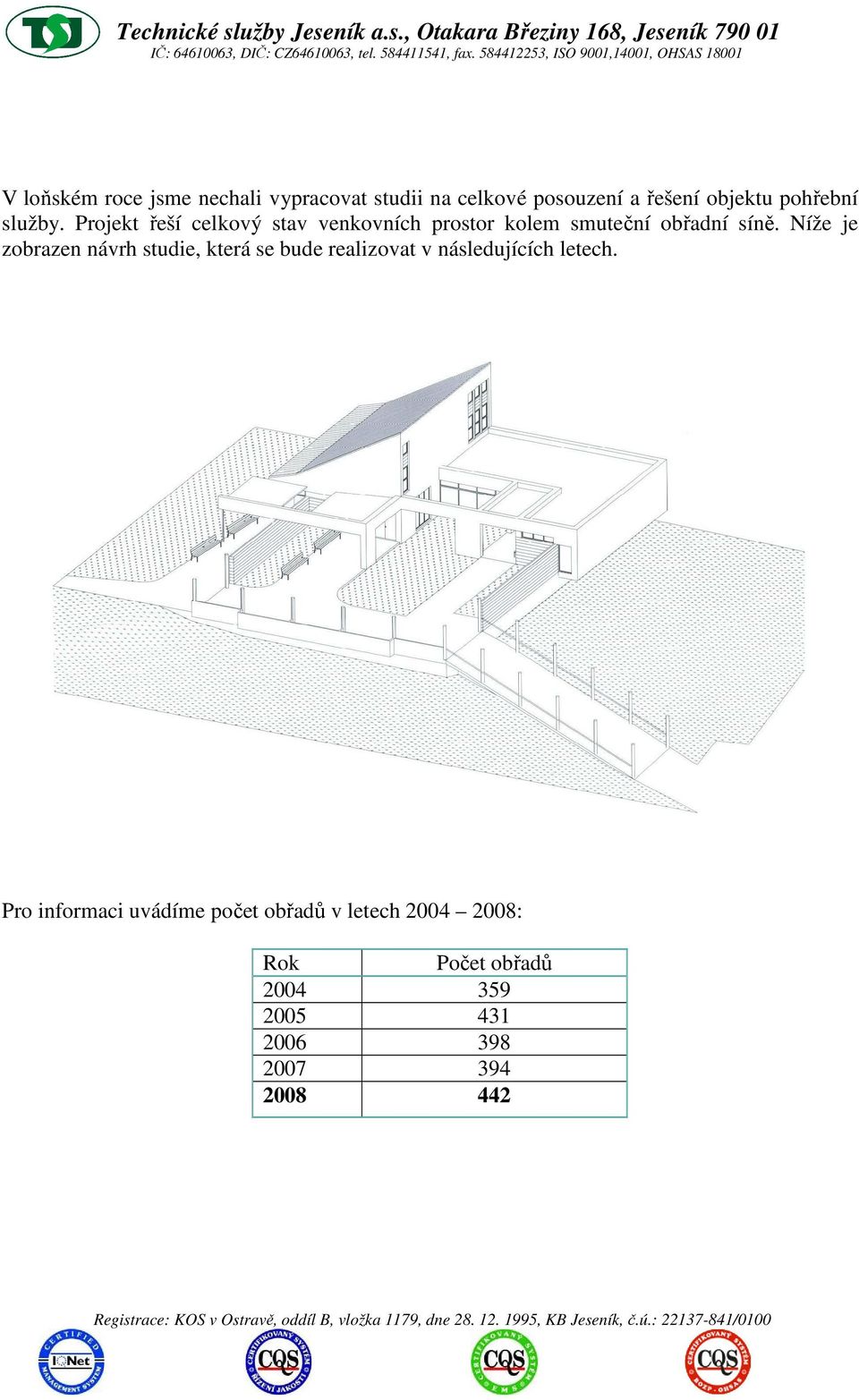 Níže je zobrazen návrh studie, která se bude realizovat v následujících letech.