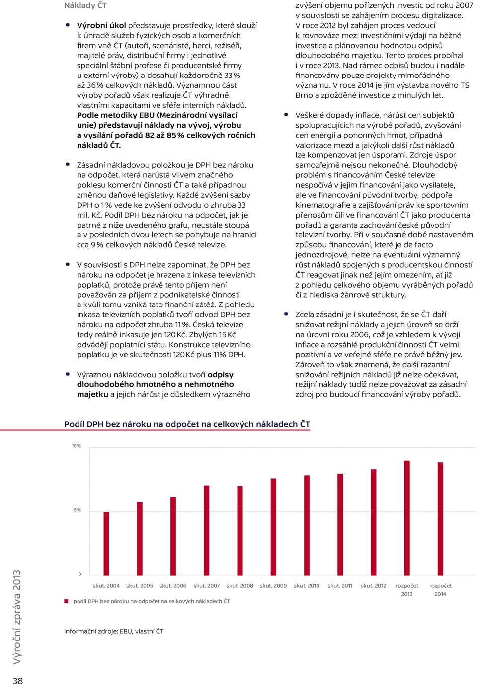 speciální štábní profese či producentské firmy u externí výroby) a dosahují každoročně 33 % až 36 % celkových nákladů.