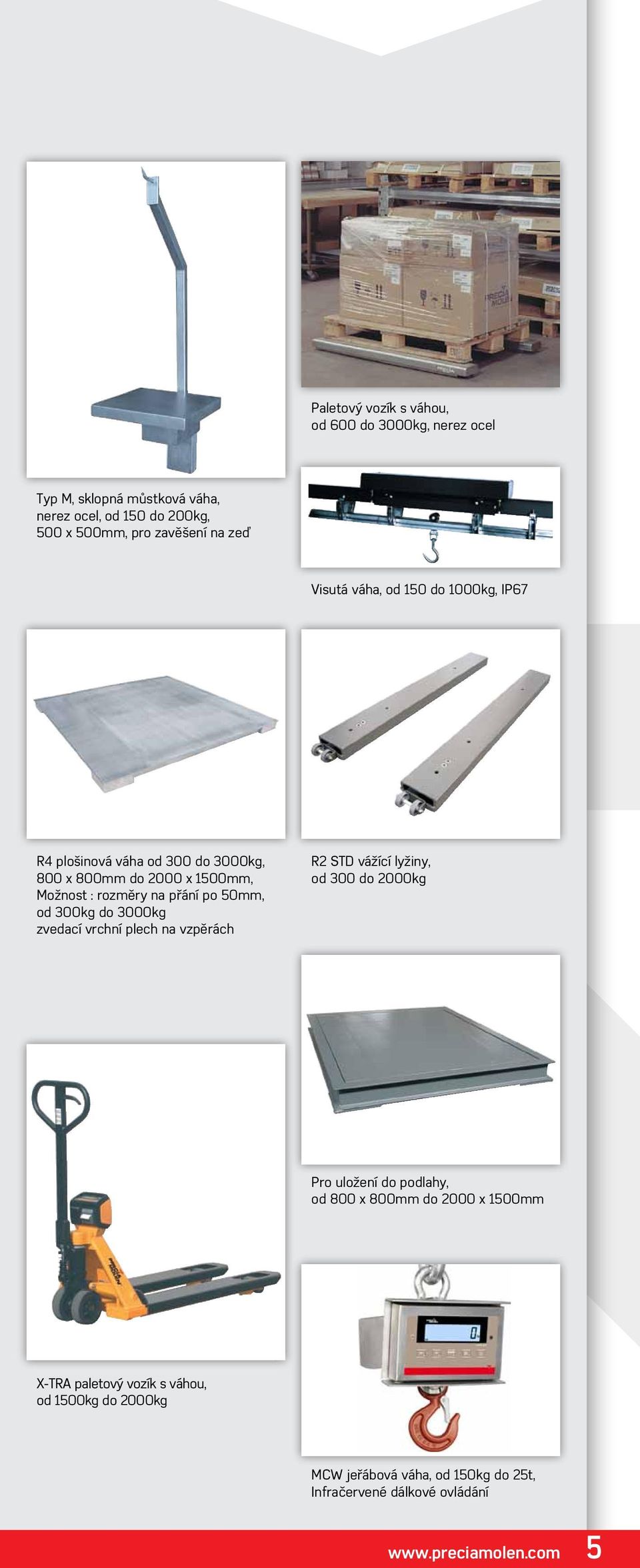 od 300kg do 3000kg zvedací vrchní plech na vzpěrách R2 STD vážící lyžiny, od 300 do 2000kg Pro uložení do podlahy, od 800 x 800mm do 2000 x