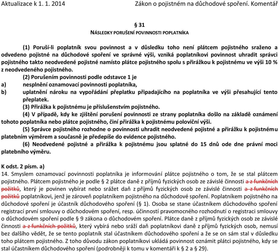 (2) Porušením povinnosti podle odstavce 1 je a) nesplnění oznamovací povinnosti poplatníka, b) uplatnění nároku na vypořádání přeplatku připadajícího na poplatníka ve výši přesahující tento přeplatek.