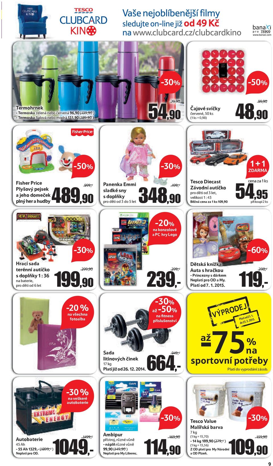 cena za 1 ks 54,95 při koupi 2 ks na konzolové a PC hry Lego -60% Hrací sada terénní autíčko s doplňky 1 : 36 na baterie, pro děti od 6 let 29 19 299,- 239,- Dětská knížka Auta s hračkou - Princezny