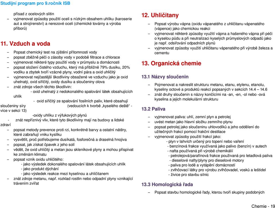 složení čistého vzduchu, který má přibližně 79% dusíku, 20% vodíku a zbytek tvoří vzácné plyny, vodní pára a oxid uhličitý vyjmenovat nejčastější škodliviny obsažené ve vzduchu jako je oxid uhelnatý,