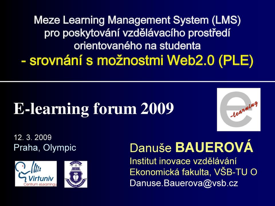 0 (PLE) E-learning forum 2009 12. 3.