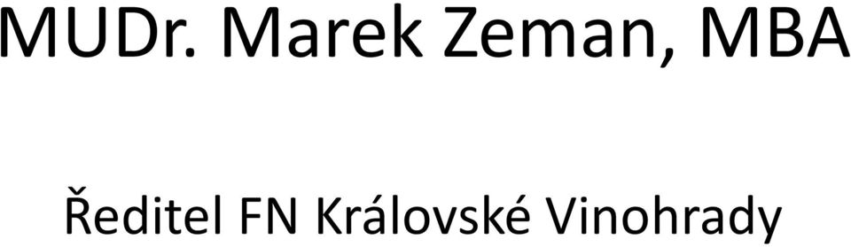 Ředitel FN