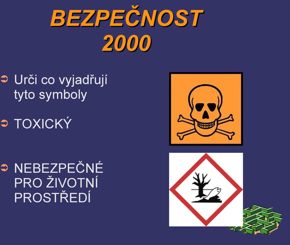 symboly TOXICKÝ