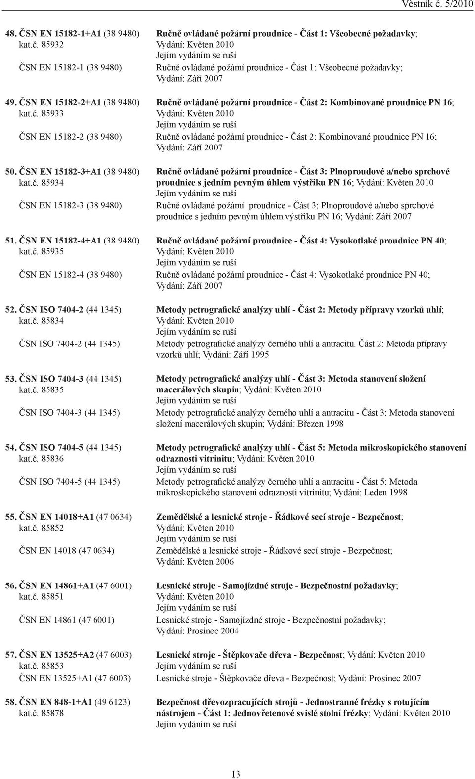 ČSN EN 15182-2+A1 (38 9480) kat.č.