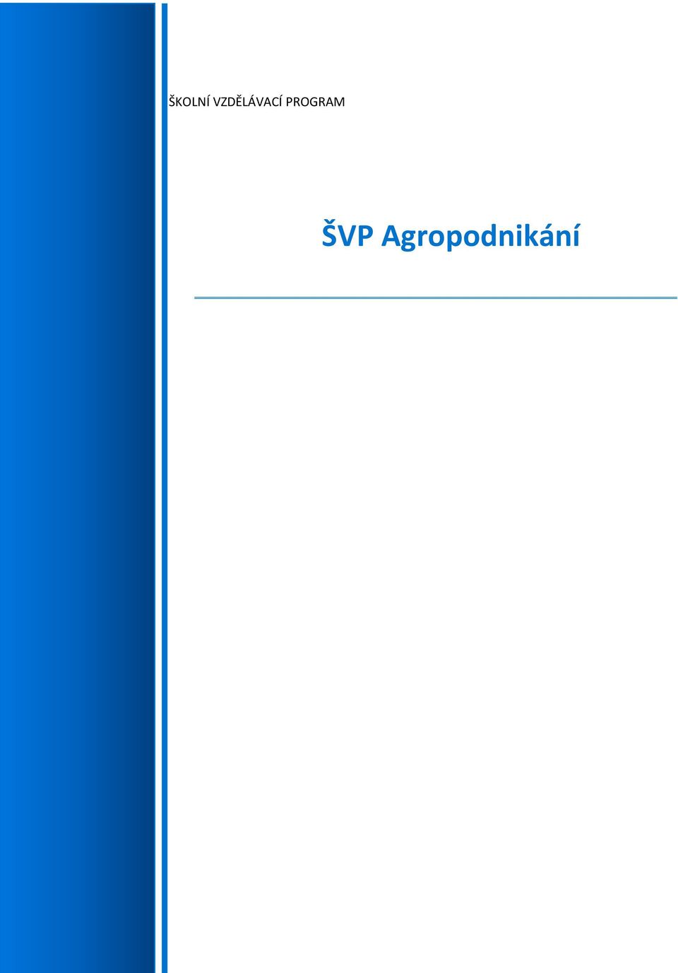 PROGRAM ŠVP