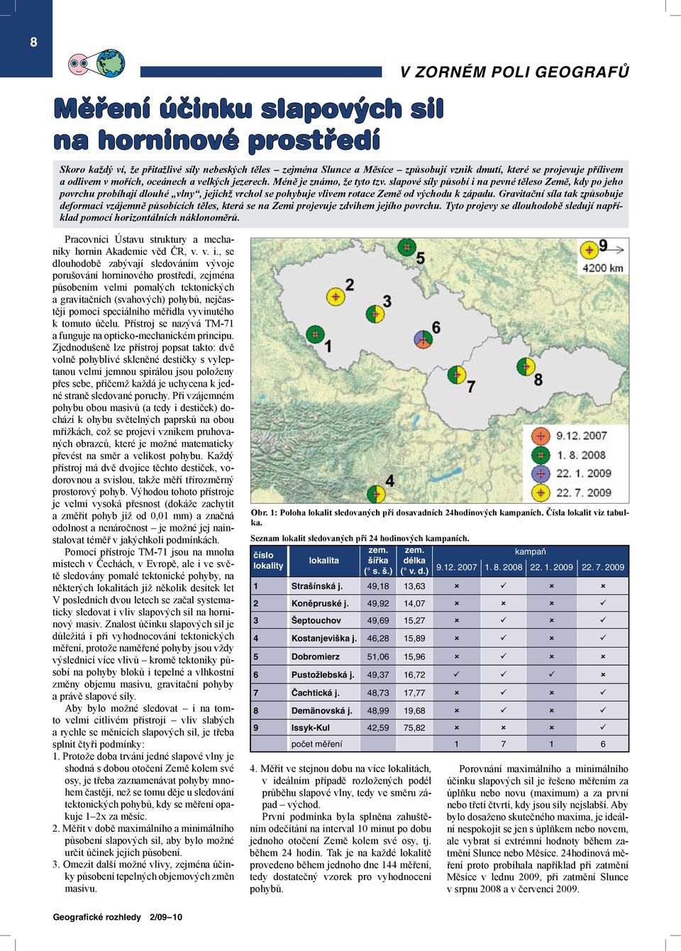 slapové síly působí i na pevné těleso Země, kdy po jeho povrchu probíhají dlouhé vlny, jejichž vrchol se pohybuje vlivem rotace Země od východu k západu.