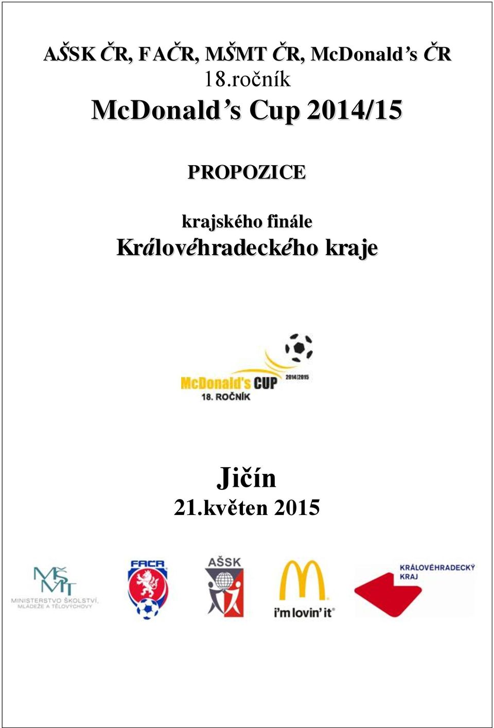 ročník McDonald s Cup 2014/15