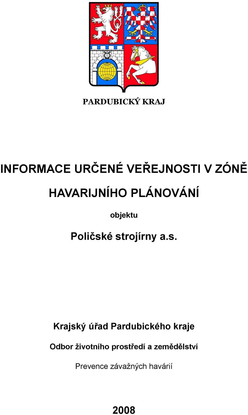 s. Krajský úřad Pardubického kraje Odbor ţivotního