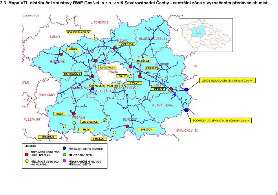 v síti Severozápadní Čechy - centrální zóna s