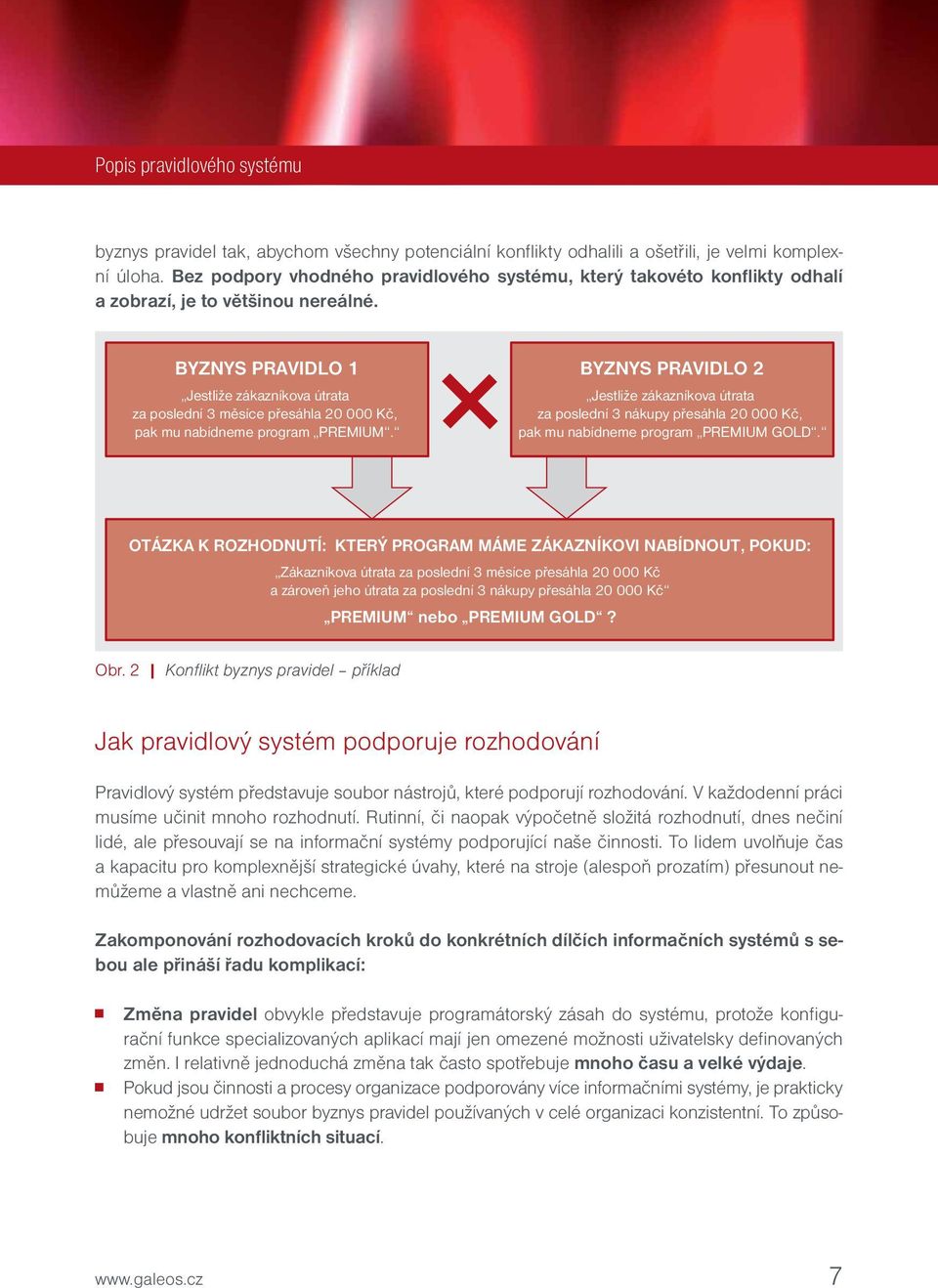 BYZNYS PRAVIDLO 1 Jestliže zákazníkova útrata za poslední 3 měsíce přesáhla 20 000 Kč, pak mu nabídneme program PREMIUM.