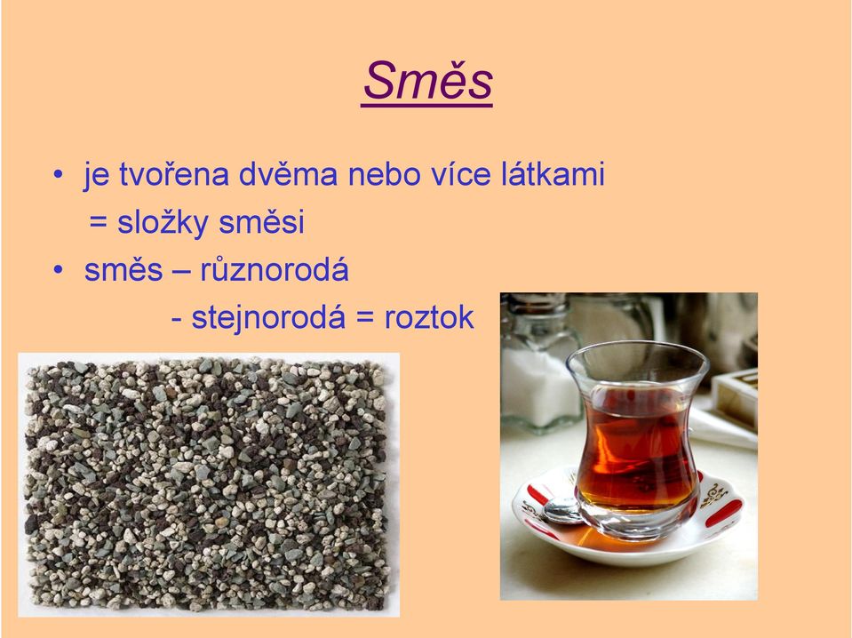 složky směsi směs