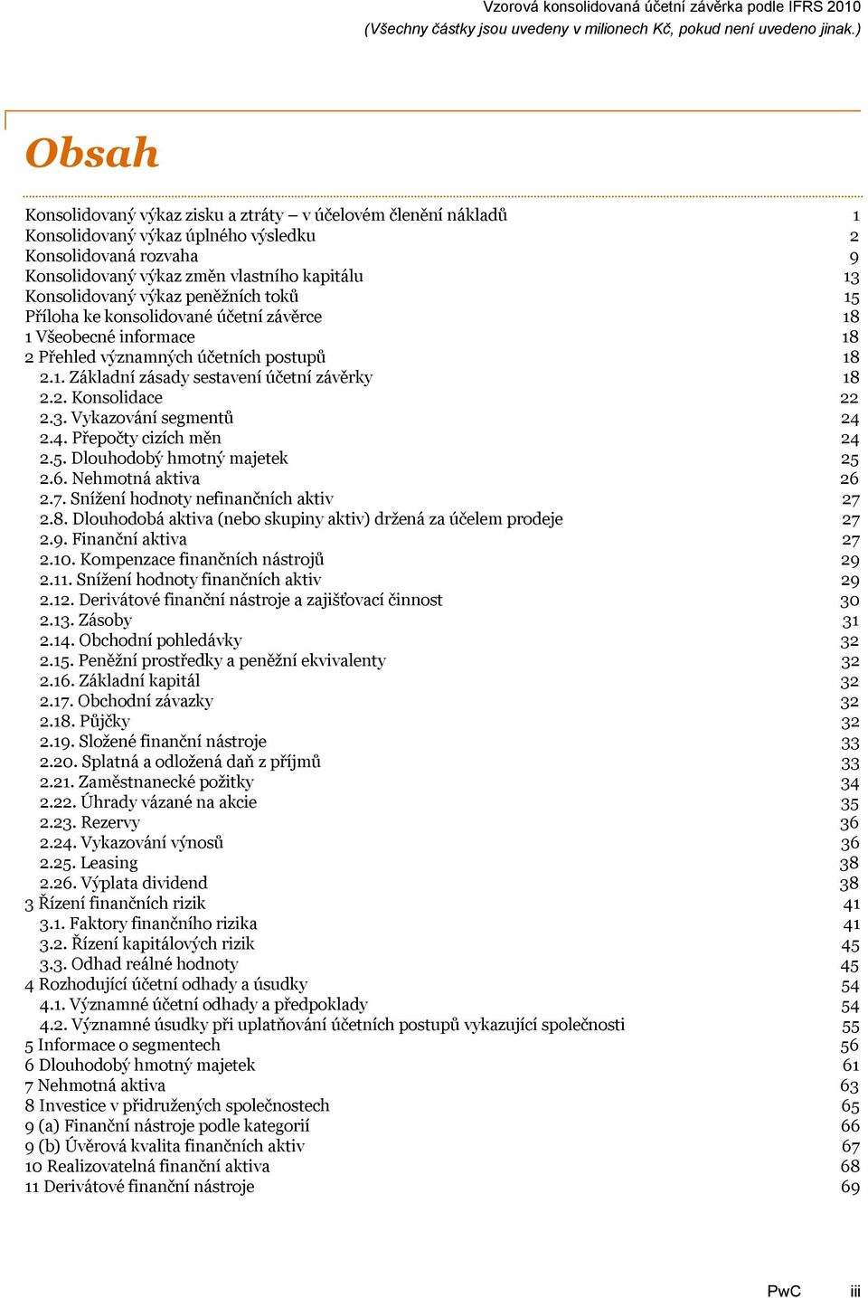 2. Konsolidace 2.3. Vykazování segmentů 2.4. Přepočty cizích měn 2.5. Dlouhodobý hmotný majetek 2.6. Nehmotná aktiva 2.7. Snížení hodnoty nefinančních aktiv 2.8.