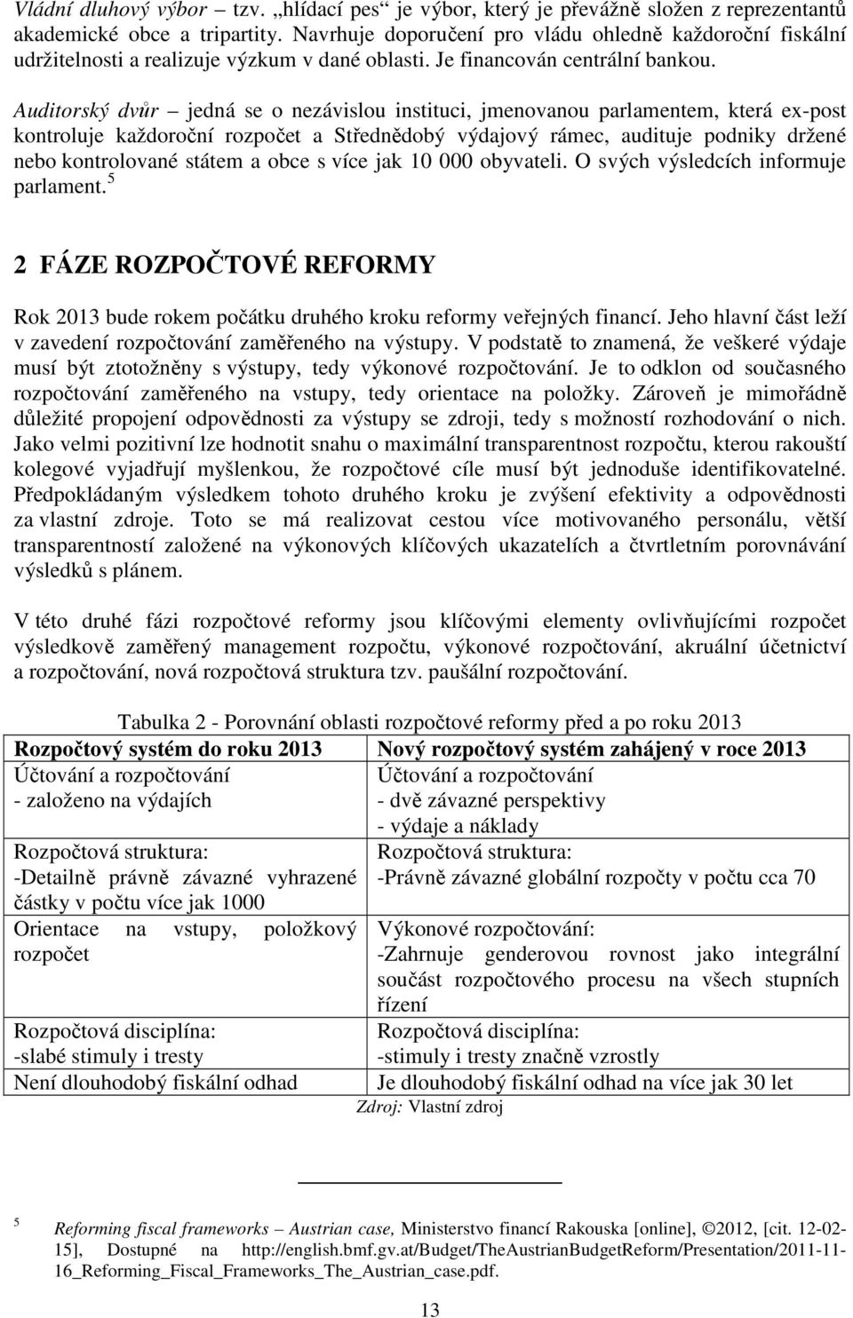 Auditorský dvůr jedná se o nezávislou instituci, jmenovanou parlamentem, která ex-post kontroluje každoroční rozpočet a Střednědobý výdajový rámec, audituje podniky držené nebo kontrolované státem a