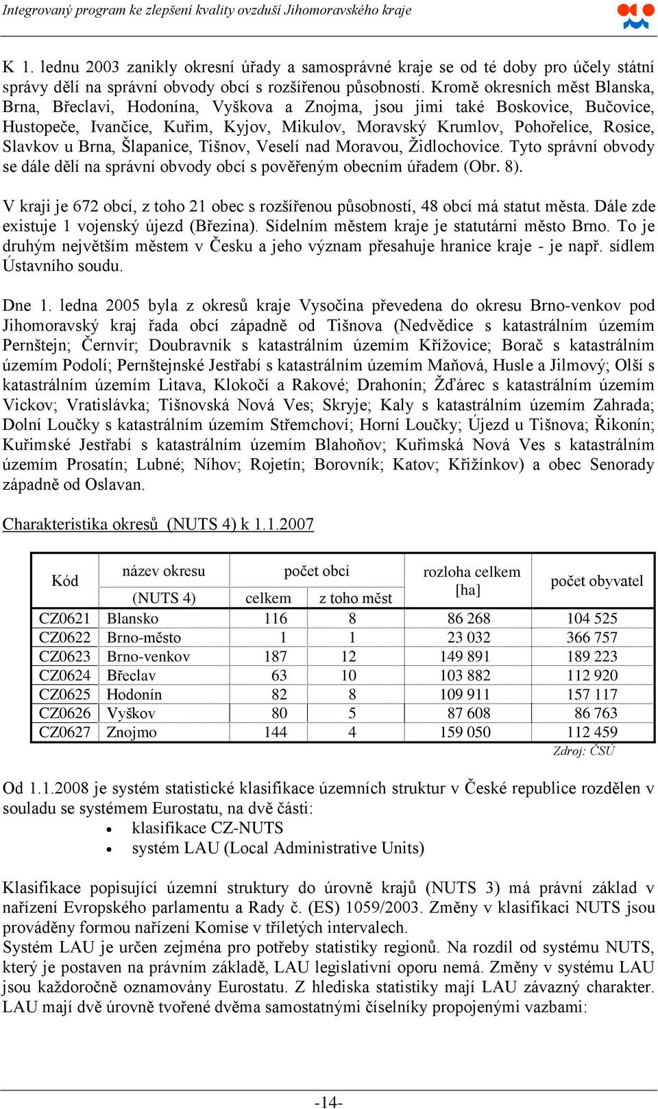 u Brna, Šlapanice, Tišnov, Veselí nad Moravou, Ţidlochovice. Tyto správní obvody se dále dělí na správní obvody obcí s pověřeným obecním úřadem (Obr. 8).