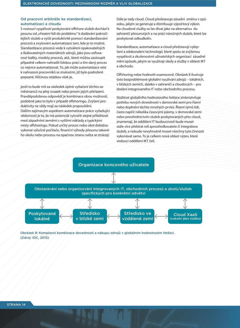 Standardizace procesů vede k vytváření opakovatelných a škálovatelných materiálních zdrojů, jako jsou softwarové balíky, modely procesů, atd.