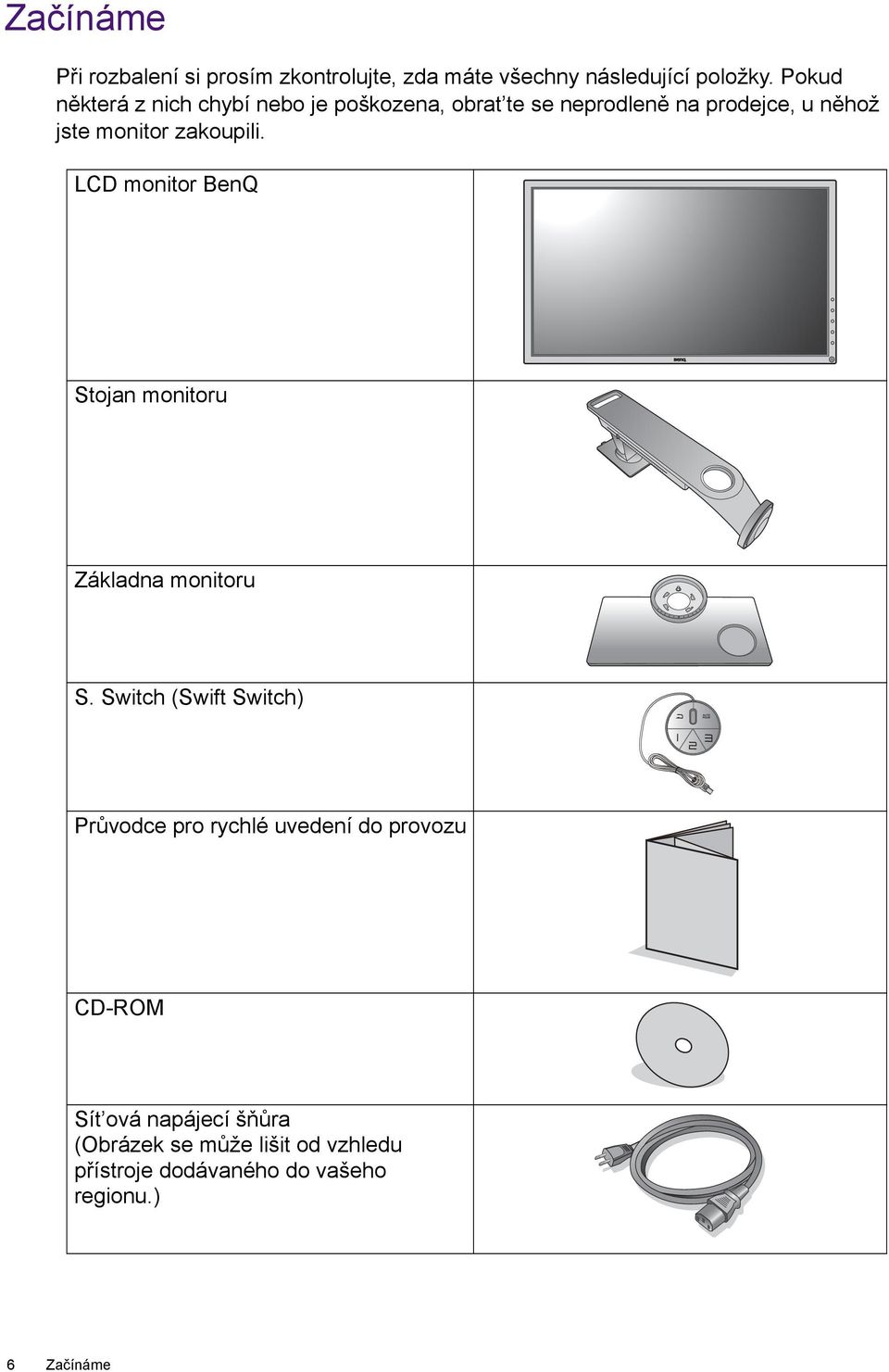 zakoupili. LCD monitor BenQ Stojan monitoru Základna monitoru S.