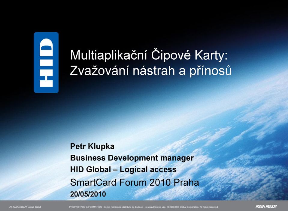 Development manager HID Global Logical