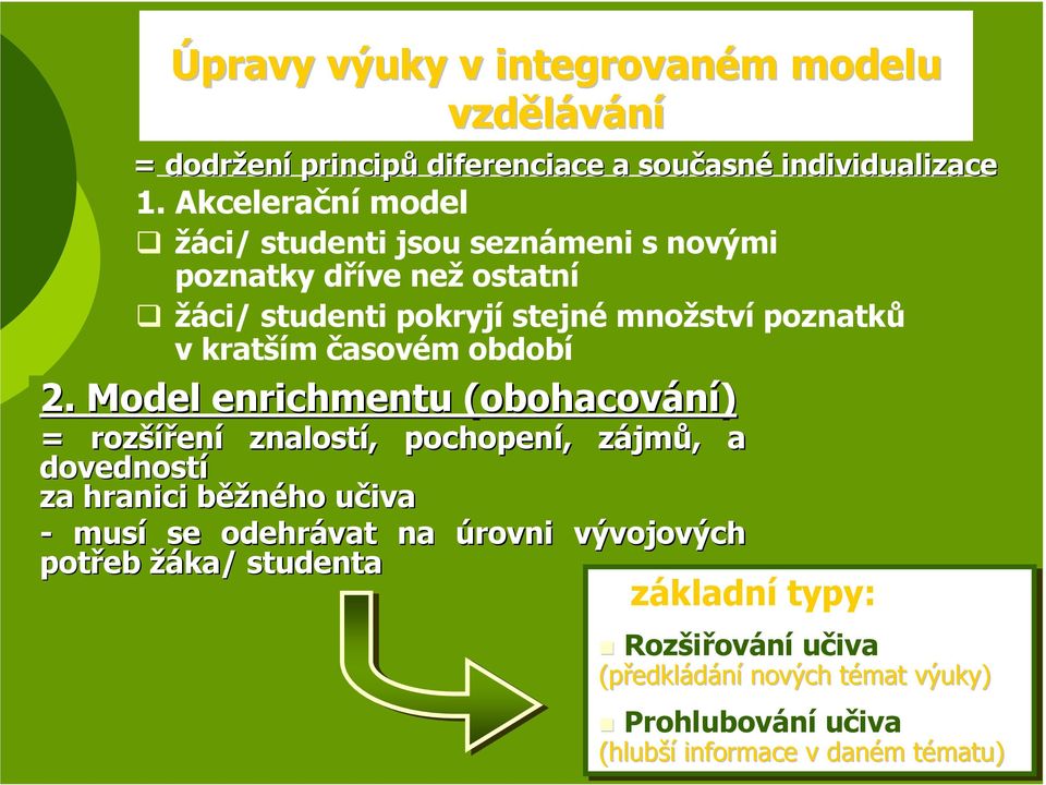 kratším časovém období 2.