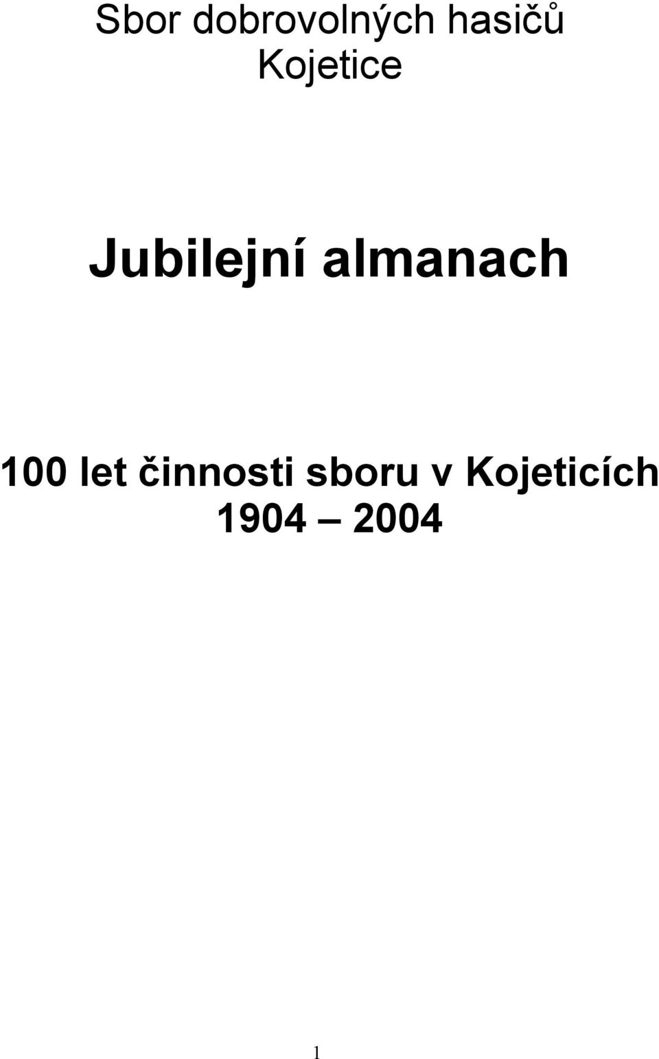 almanach 100 let