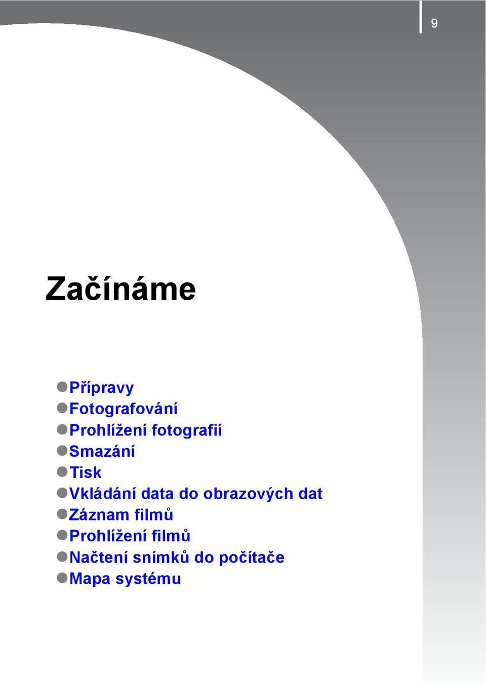 Vkládání data do obrazových dat Záznam