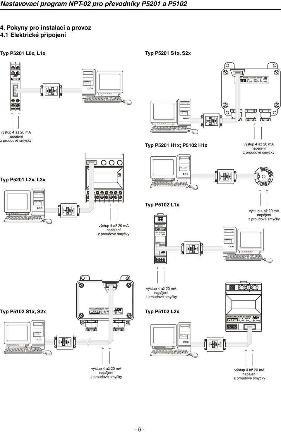 S2x Typ P5201 H1x; P5102 H1x Typ P5201 L2x,