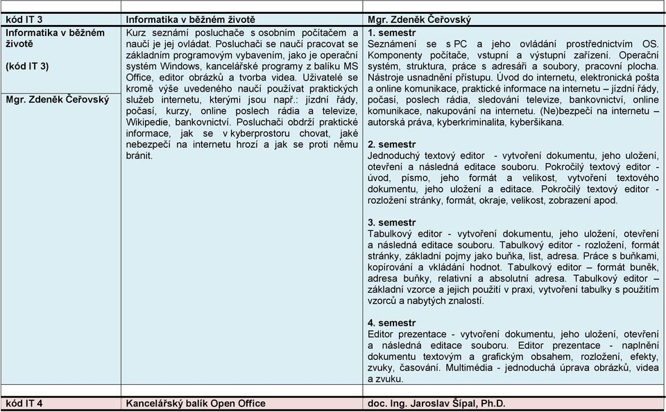 Uživatelé se kromě výše uvedeného naučí používat praktických služeb internetu, kterými jsou např.: jízdní řády, počasí, kurzy, online poslech rádia a televize, Wikipedie, bankovnictví.