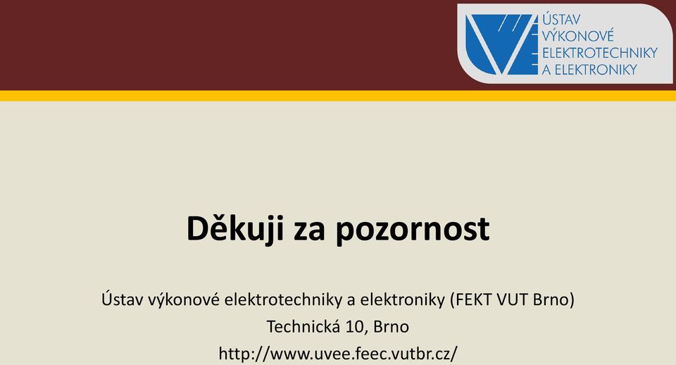elektroniky (FEKT VUT Brno)
