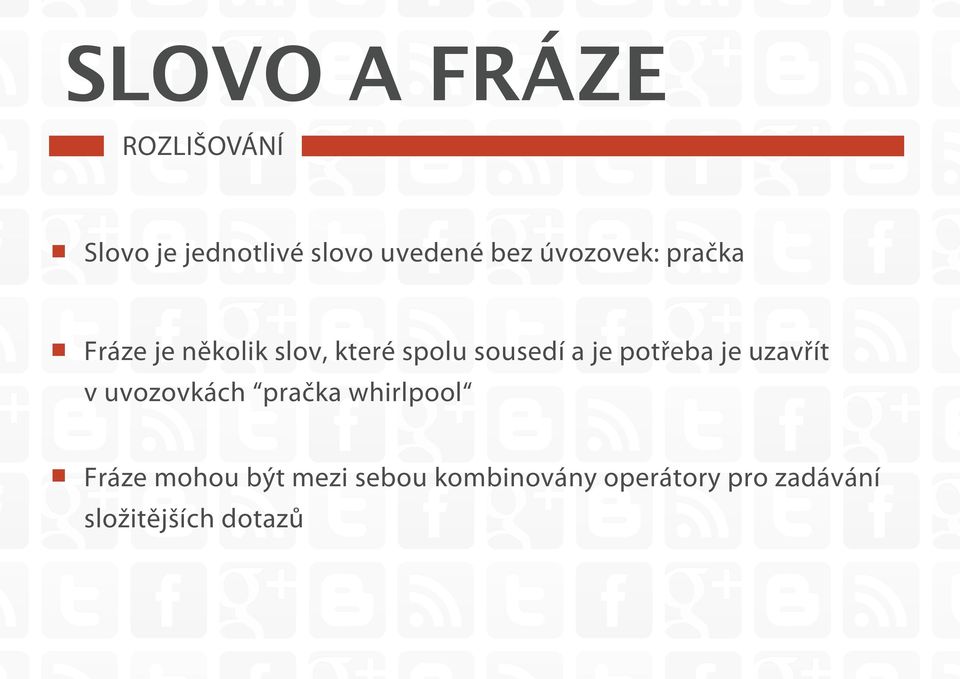 potřeba je uzavřít v uvozovkách pračka whirlpool Fráze mohou být