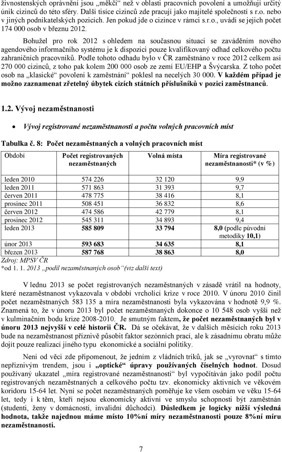 Bohužel pro rok 2012 s ohledem na současnou situaci se zaváděním nového agendového informačního systému je k dispozici pouze kvalifikovaný odhad ho počtu zahraničních pracovníků.