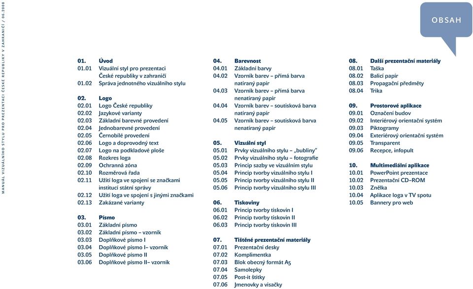 10 Rozměrová řada 02.11 Užití loga ve spojení se značkami institucí státní správy 02.12 Užití loga ve spojení s jinými značkami 02.13 Zakázané varianty 03. Písmo 03.01 Základní písmo 03.