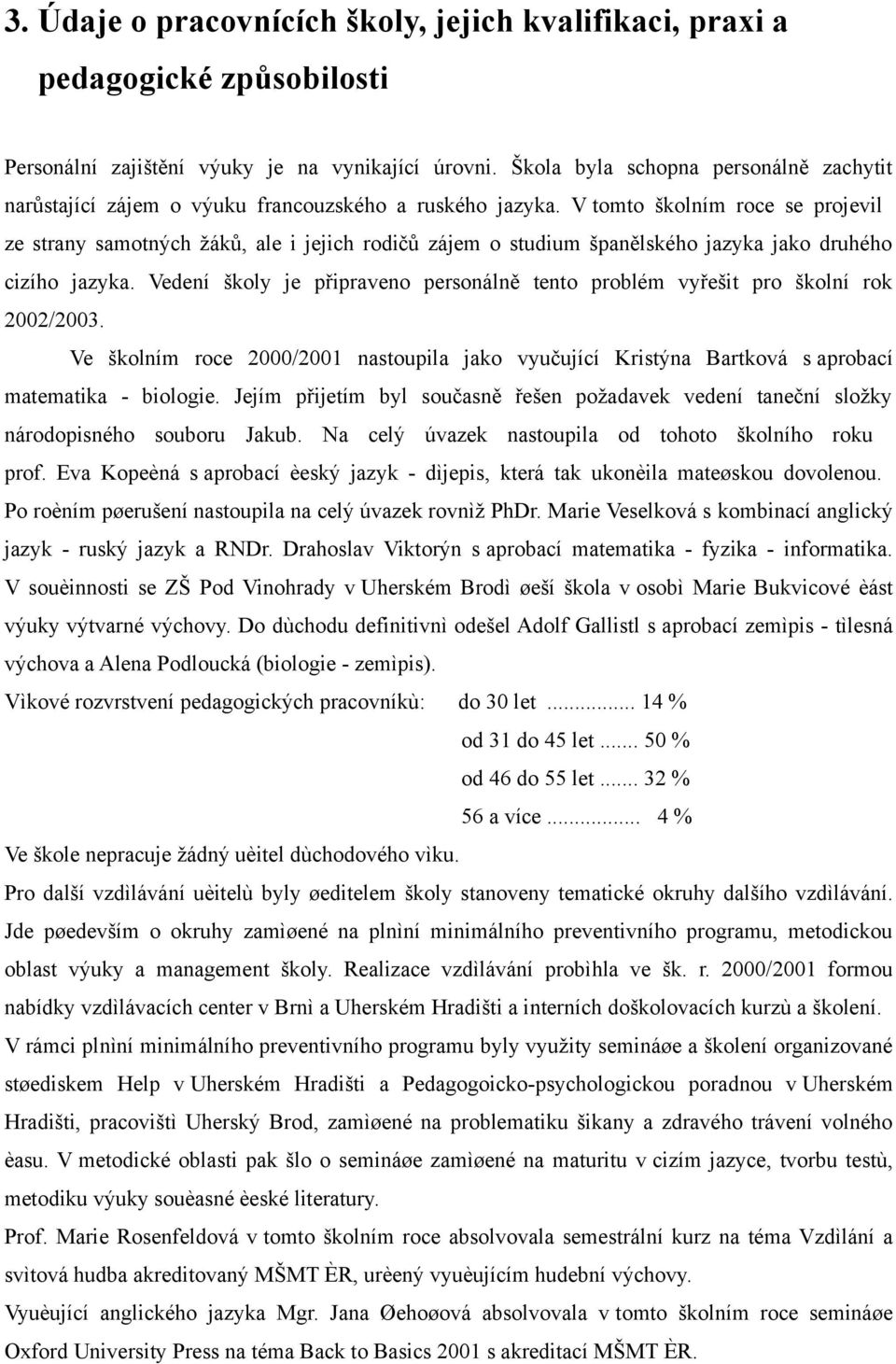 V tomto školním roce se projevil ze strany samotných žáků, ale i jejich rodičů zájem o studium španělského jazyka jako druhého cizího jazyka.