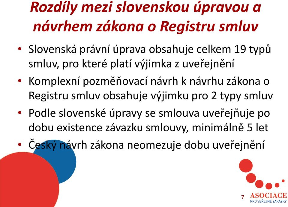 zákona o Registru smluv obsahuje výjimku pro 2 typy smluv Podle slovenské úpravy se smlouva