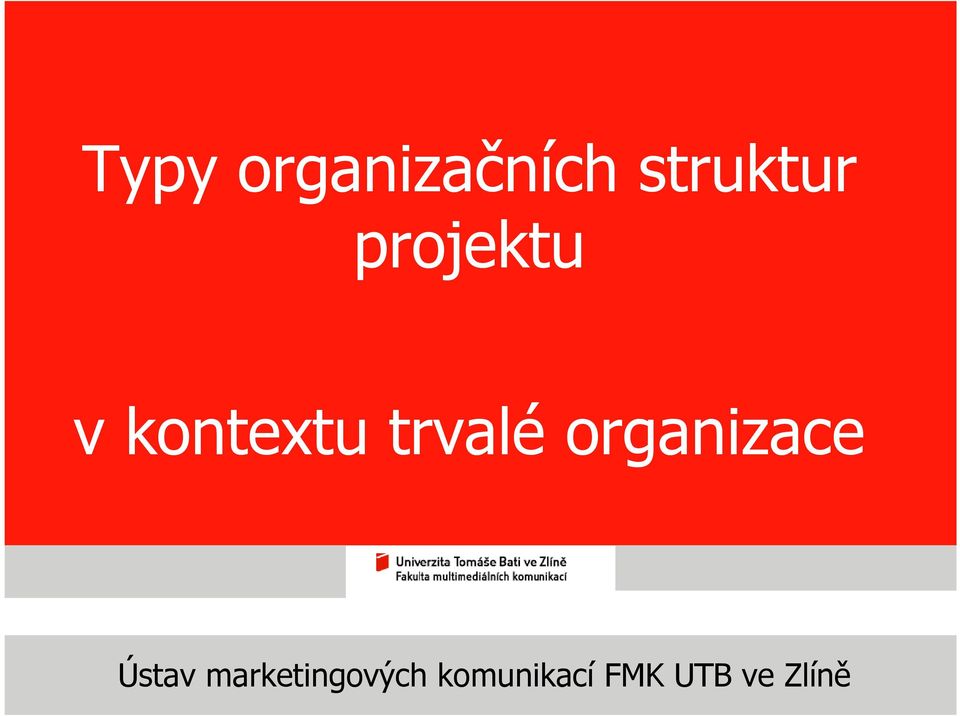 organizace Ústav