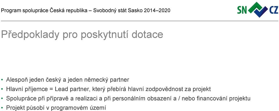 zodpovědnost za projekt Spolupráce při přípravě a realizaci a při