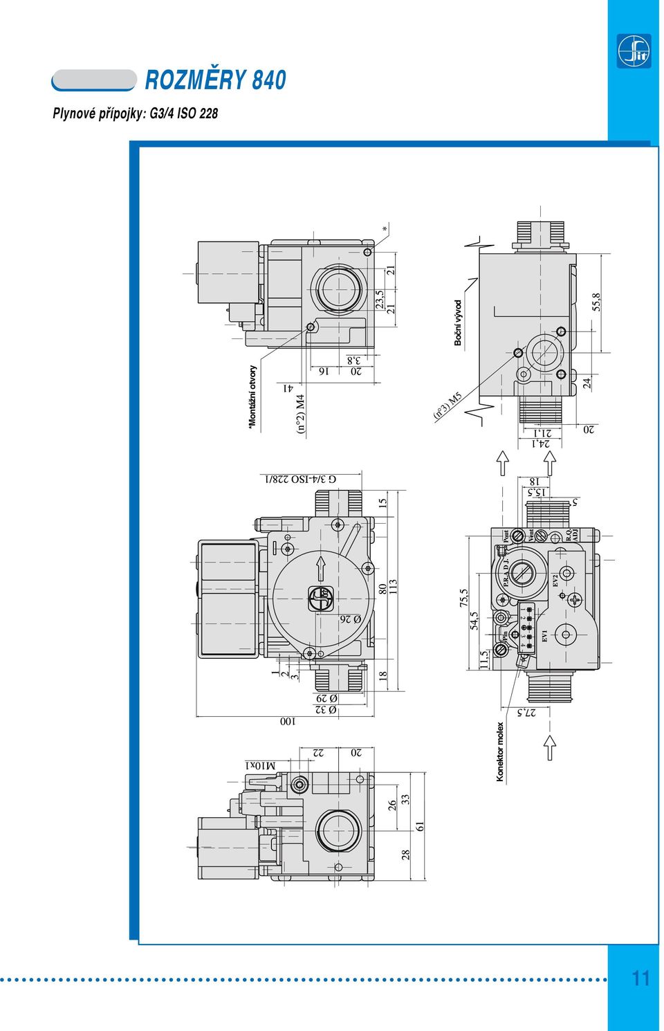 Konektor molex