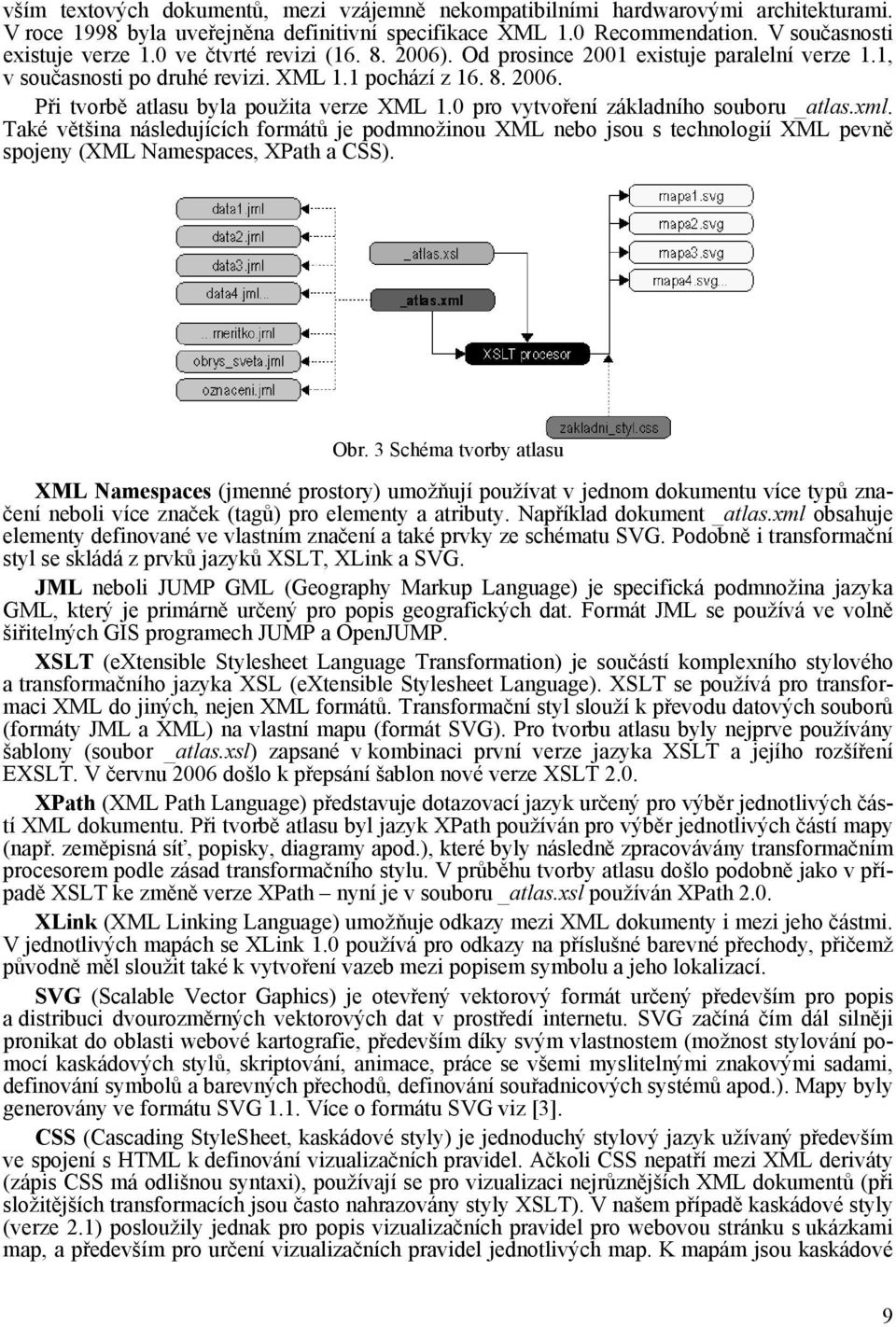 0 pro vytvoření základního souboru _atlas.xml. Také většina následujících formátů je podmnožinou XML nebo jsou s technologií XML pevně spojeny (XML Namespaces, XPath a CSS). Obr.