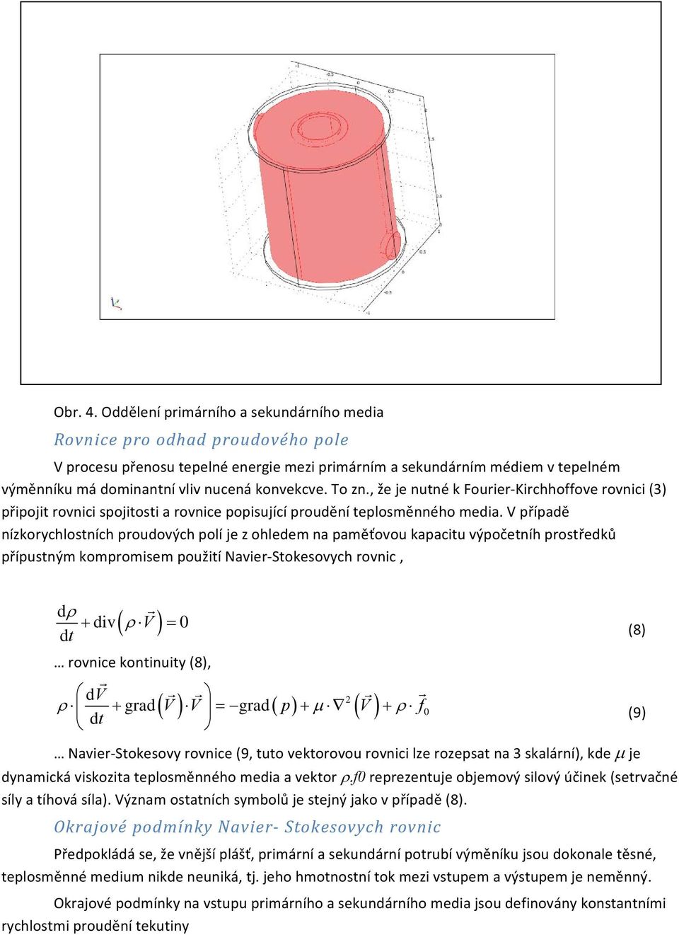 konvekcve. To zn., že je nutné k Fourier Kirchhoffove rovnici (3) připojit rovnici spojitosti a rovnice popisující proudění teplosměnného media.
