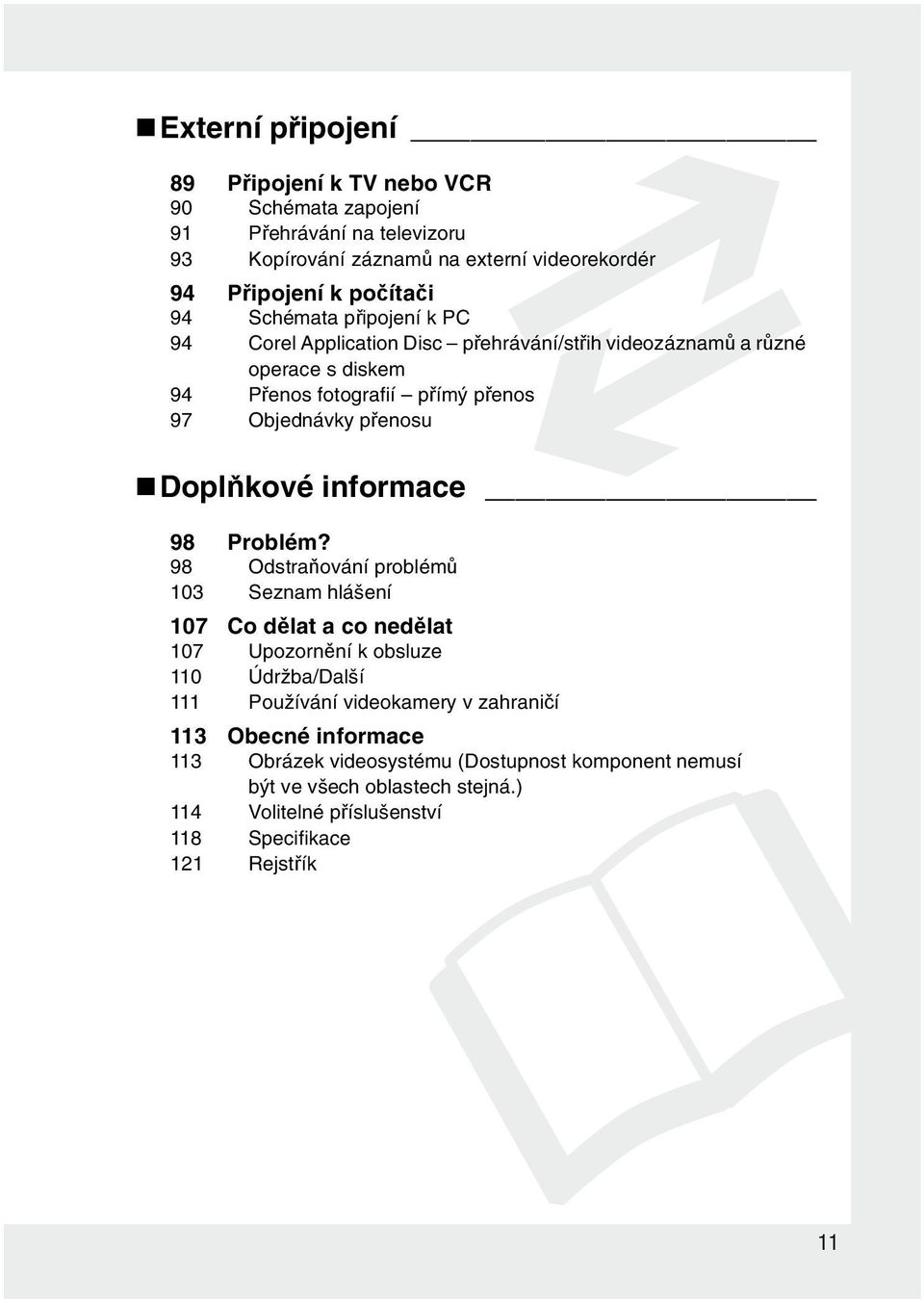 Doplňkové informace 98 Problém?