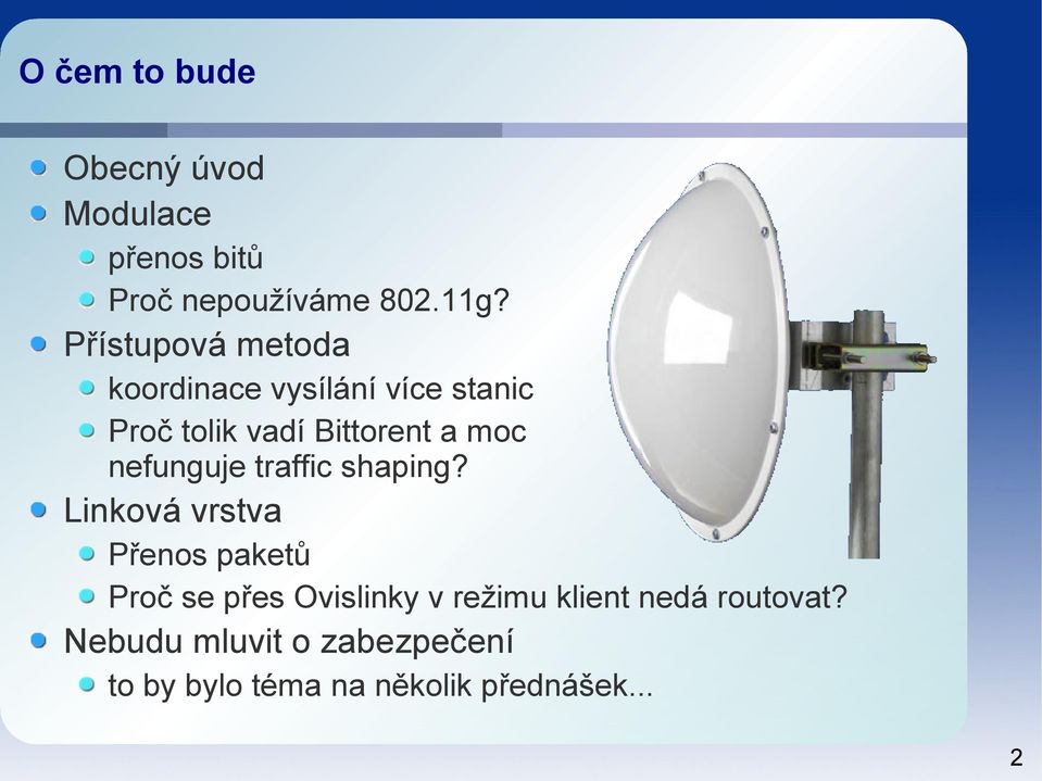 nefunguje traffic shaping?