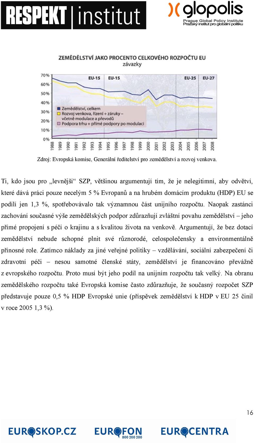 spotřebovávalo tak významnou část unijního rozpočtu.