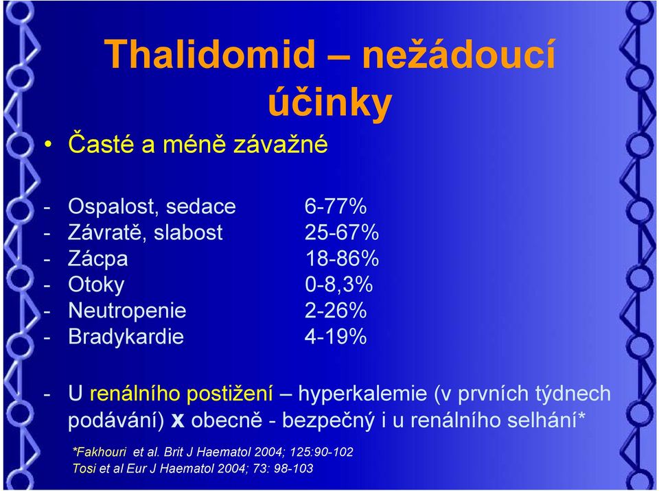 postižení hyperkalemie (v prvních týdnech podávání) x obecně -bezpečný i u renálního