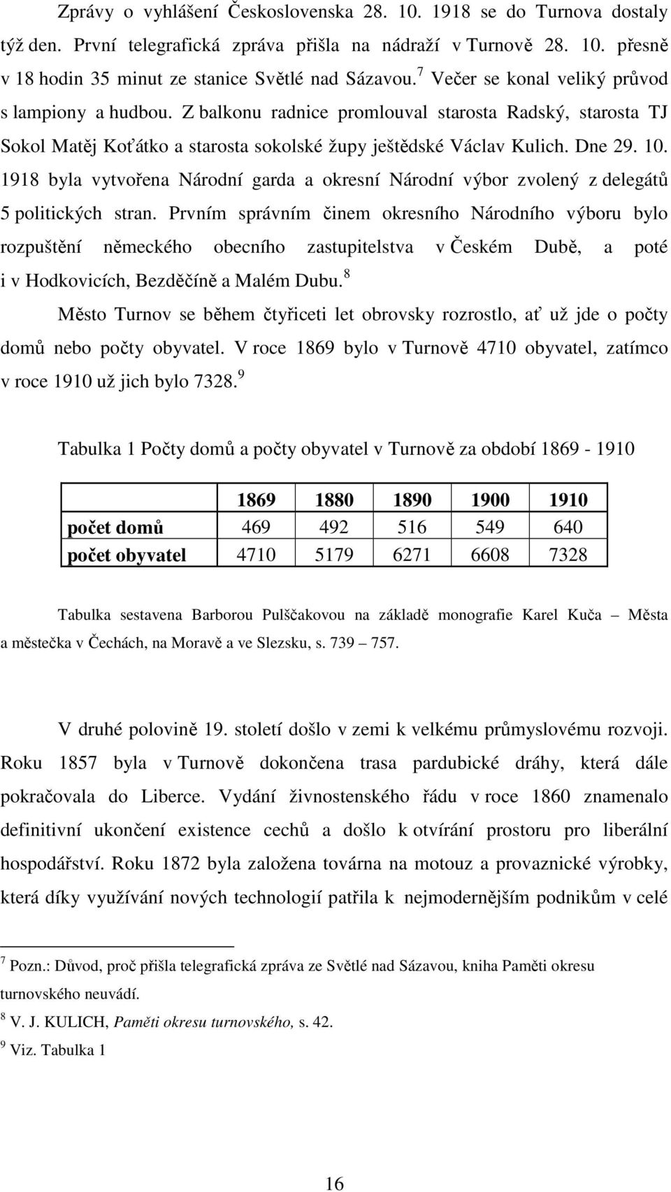 1918 byla vytvořena Národní garda a okresní Národní výbor zvolený z delegátů 5 politických stran.