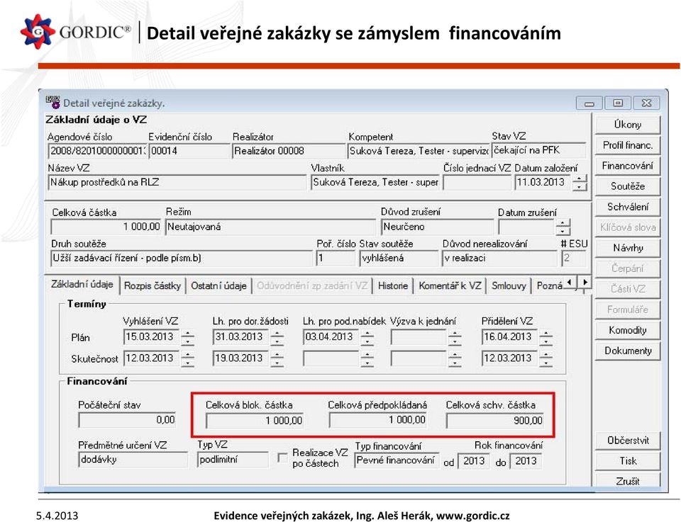 2013 Evidence veřejných