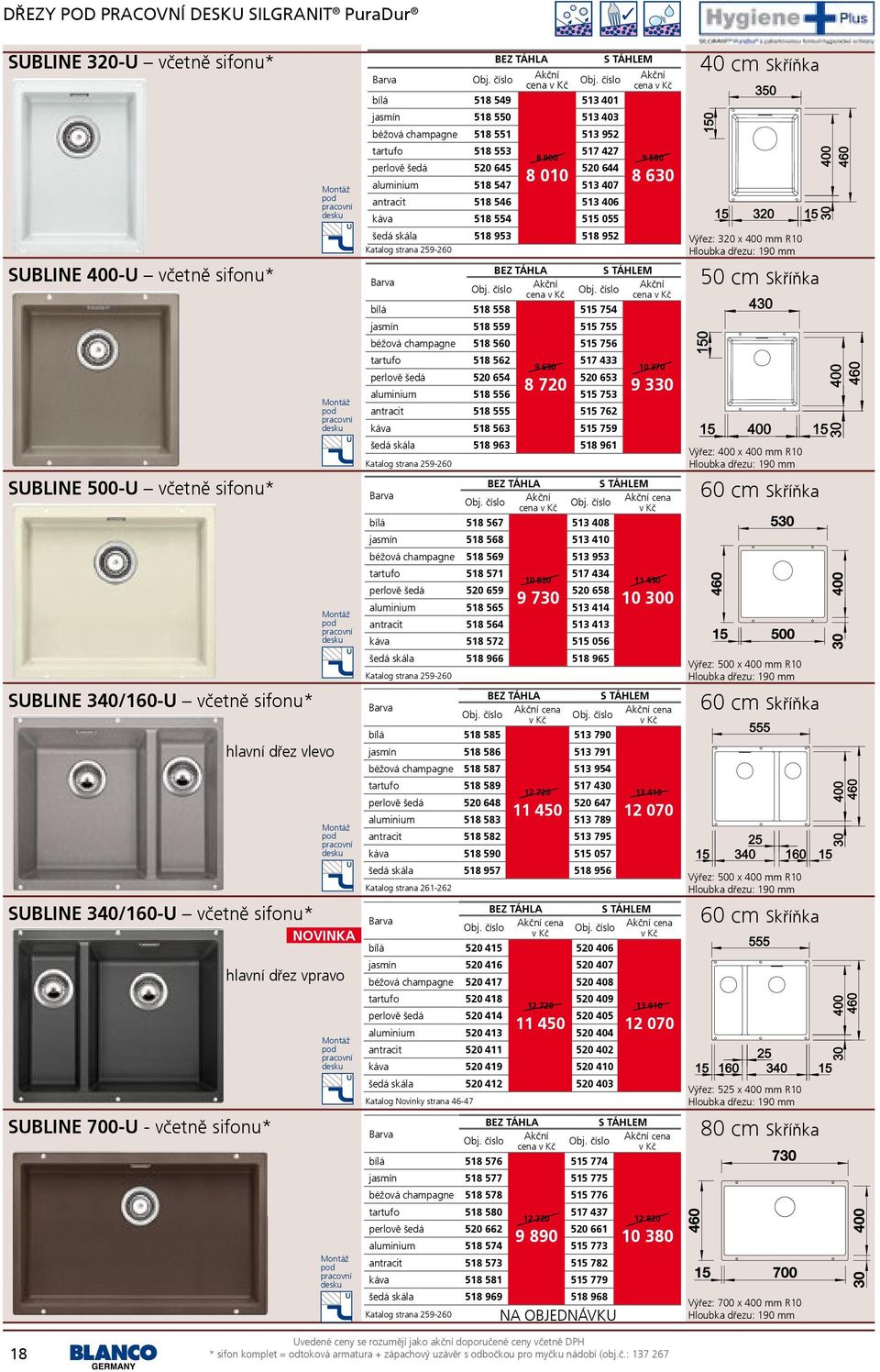 644 8 010 518 547 513 407 8 630 518 546 513 406 518 554 515 055 šedá skála 518 953 518 952 Katalog strana 259-260 BEZ TÁHLA S TÁHLEM Akční Akční cena cena 518 558 515 754 518 559 515 755 518 560 515